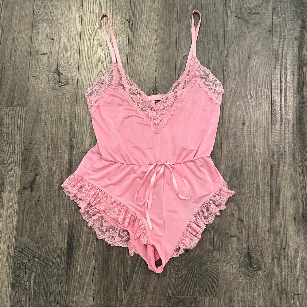 Sugar Thrillz Lingerie Bodysuit Medium Frilly Dolls Kill